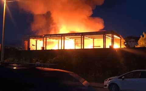 Появилось видео страшного пожара на Бугровке в Пензе