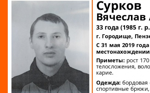 В Пензенской области пропал молодой темноволосый мужчина