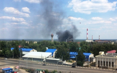 В Пензе на улице Ленина случился пожар