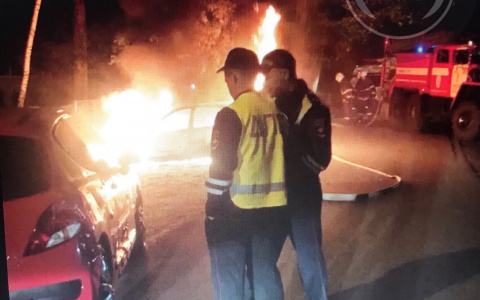 Третья за сентябрь: ночью в Пензенской области сгорела машина