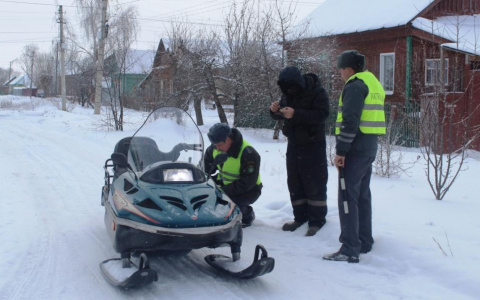 В Пензенской области отловили недобросовестных владельцев снегоходов