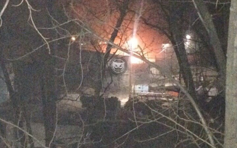 Свидетели сообщают о пожаре в Пензе – фото