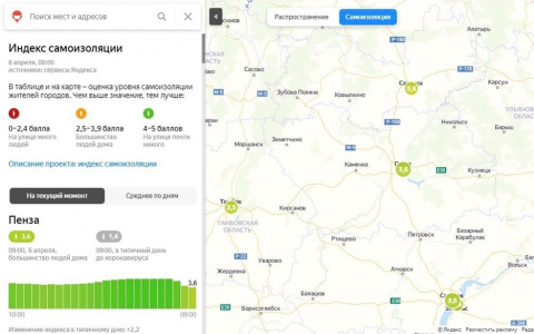 «На улице почти никого»: Пенза приближена к максимальному уровню самоизоляции  
