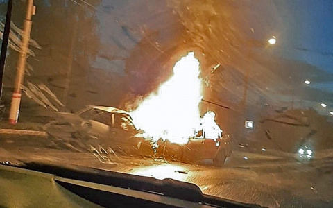 Шесть трупов, среди них пензенцы: в Мордовии в ночном ДТП заживо сгорели люди