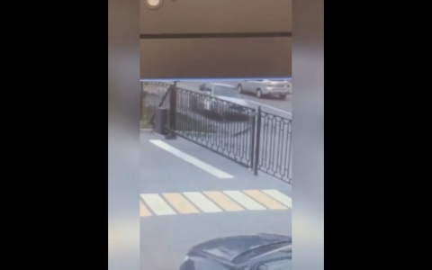 "Второй День рождения": пензячка чудом отскочила от влетевшей в нее машины - видео