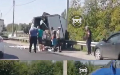 В Пензе грузовик попал в жесткое ДТП