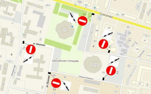 В Пензе на Юбилейной площади ограничат движение для водителей 1 сентября