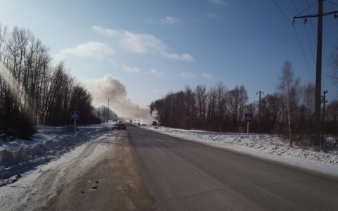 В Пензенской области 9 сотрудников МЧС боролись с огнем