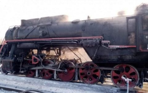 Ретролокомотив загорелся на маршруте Пенза-Самара