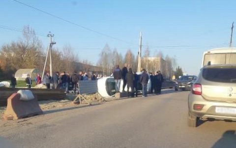 В Пензе на улице Перспективной произошла авария с пострадавшим