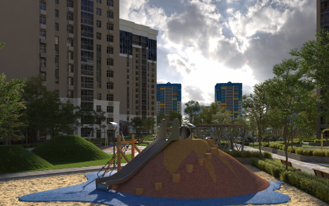 Во дворах ЖК «Созвездие» в Спутнике будет интересно отдыхать всей семьей