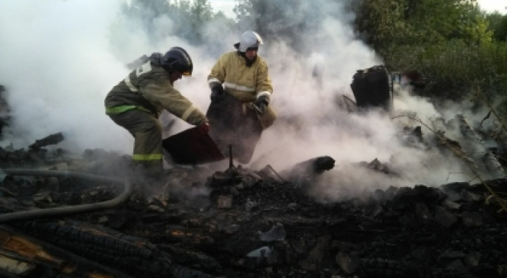 Появились фото смертельного ночного пожара в Пензенской области