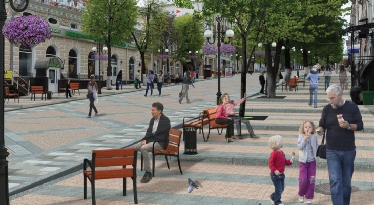 В Пензе верх улицы Московской станет пешеходным