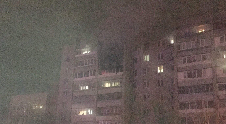 В Пензенской области в многоквартирном доме произошёл пожар