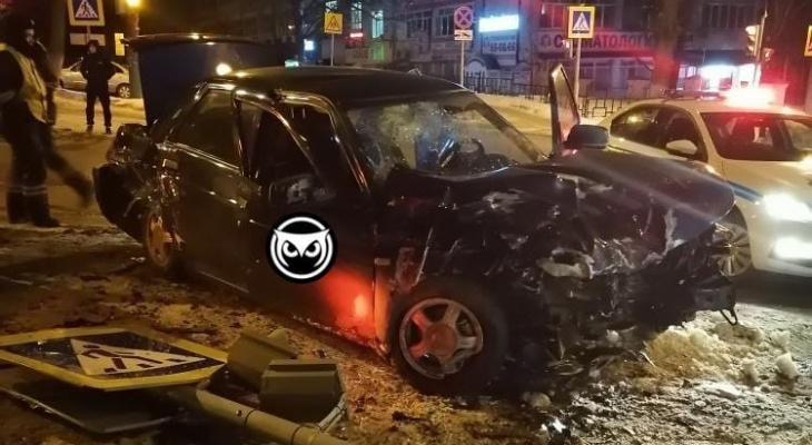 В жестком ДТП на Лермонтова в Пензе пострадали три человека
