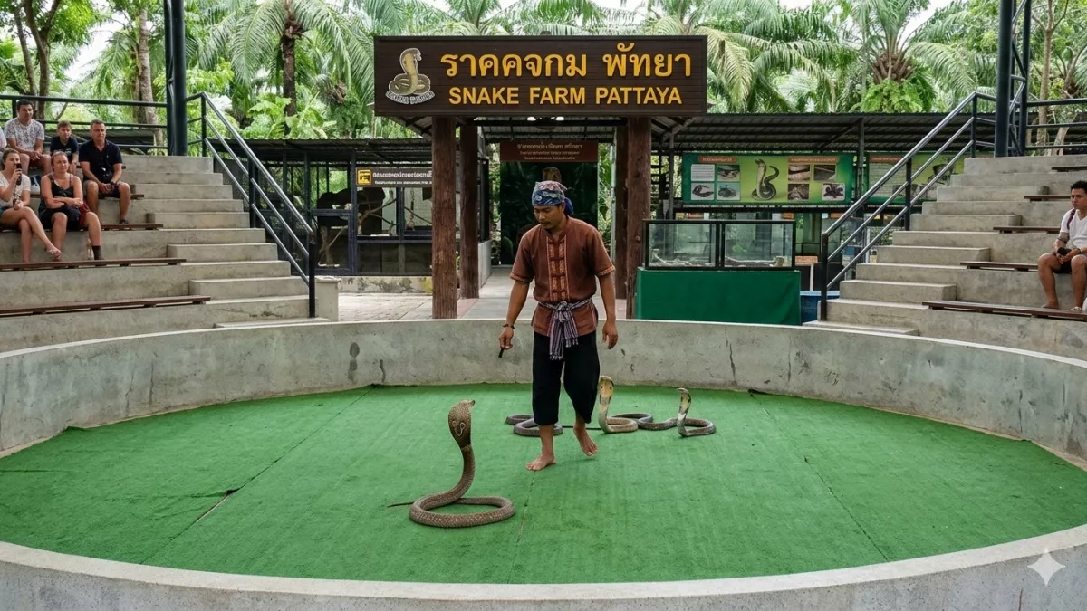 Змеиное шоу в Паттайе: грязь, жестокость и навязчивая торговля