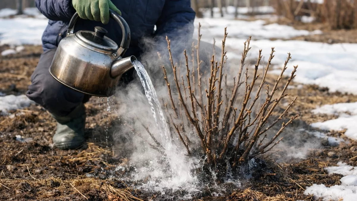 Как обработать смородину весной без кипятка: 3 метода + урожай +35%