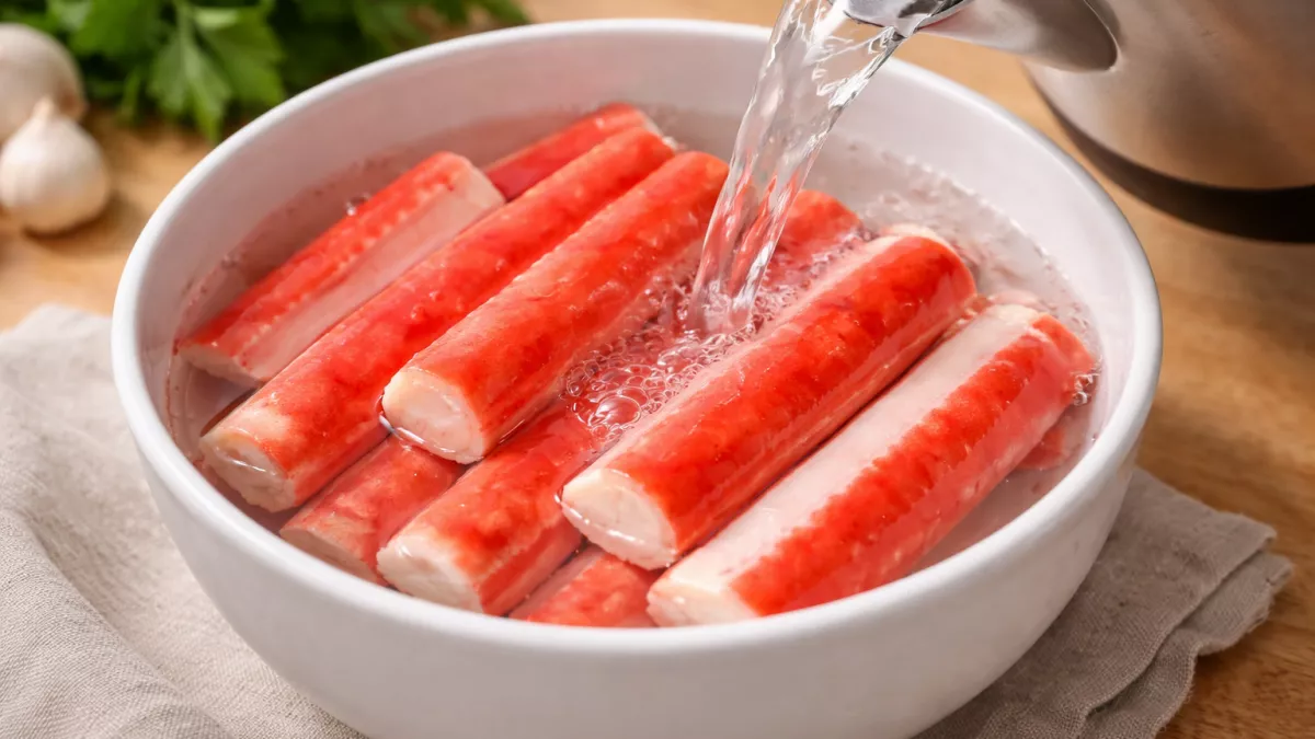 Запариваю крабовые палочки кипятком — через 5 минут на столе ресторанный деликатес: вкус и вид круче лобстера