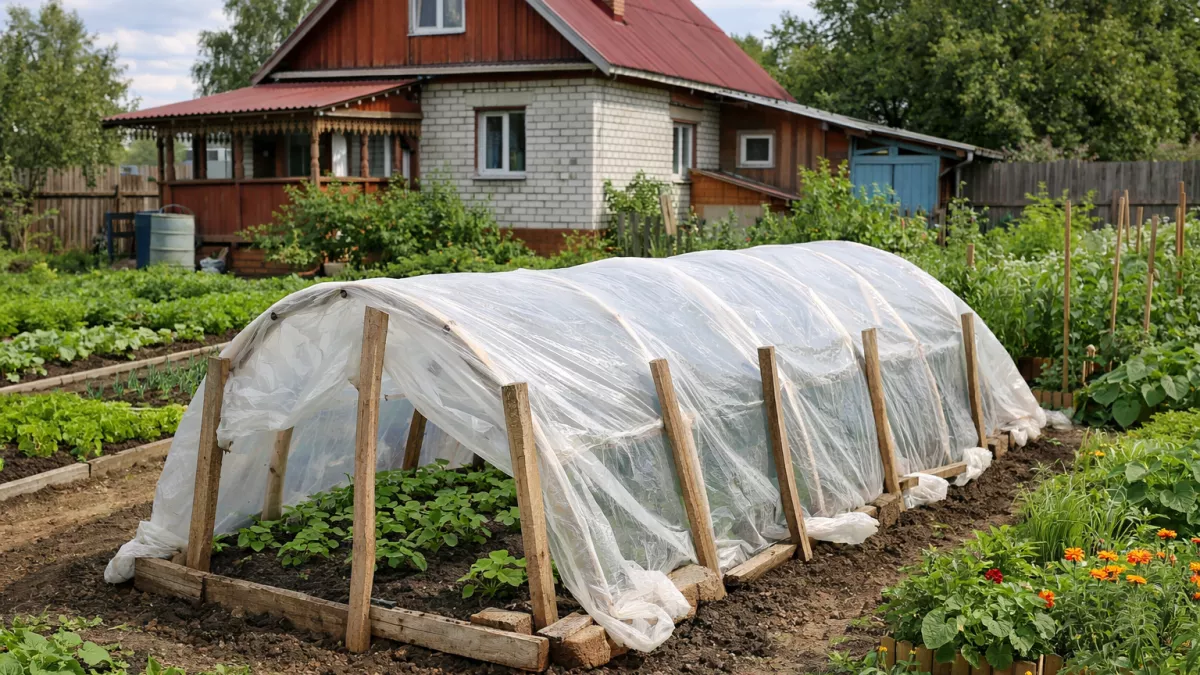 Леплю из палок парник своими руками: 4 простых проекта, которые вас вдохновят - идеальны и для перцев и для томатов 