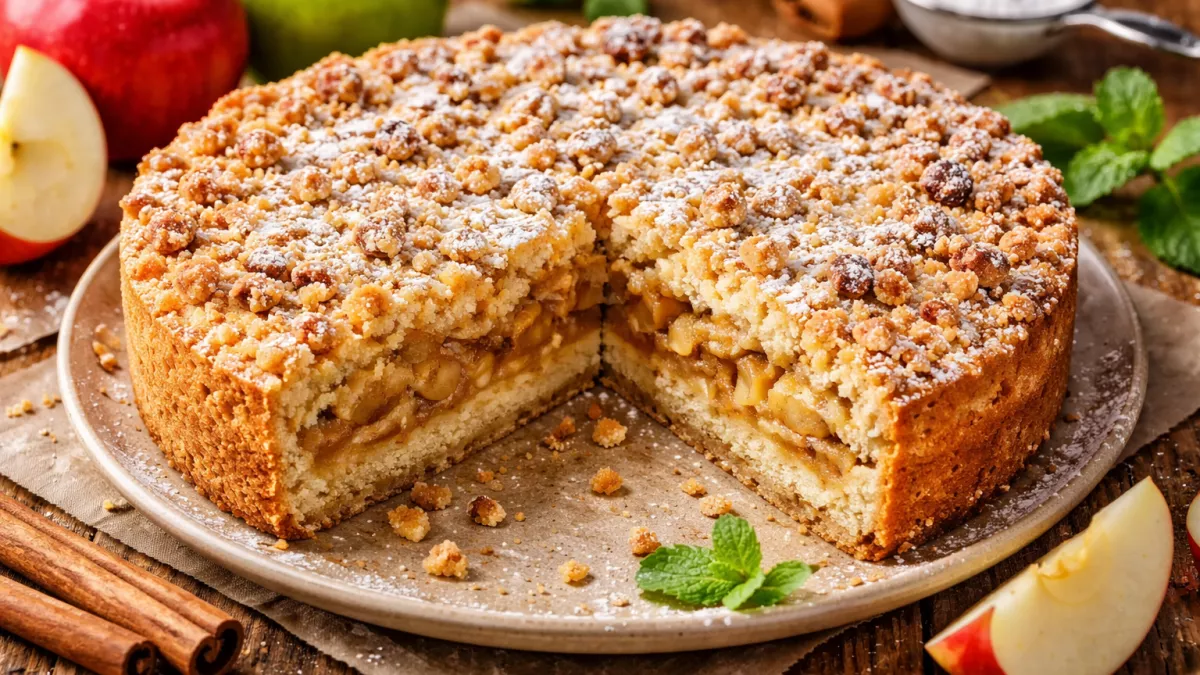 Подсмотрел у тещи простой рецепт насыпного пирога: она называла его просто - «3 стакана»