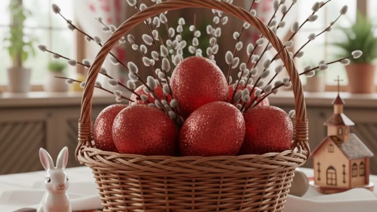 Химия — прошлый век: пасхальные яйца в красный цвет теперь красят другим средством. Не скорлупки, а драгоценные рубины