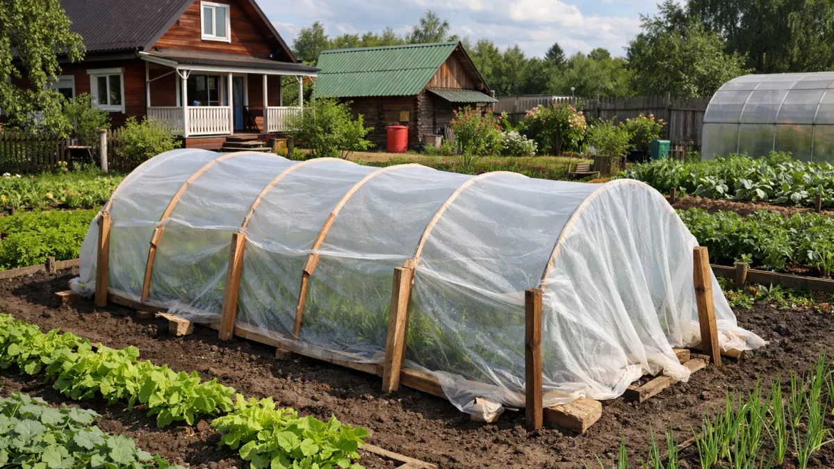 Теплицы из поликарбоната больше не в моде: дачники массово перешли на новый материал за копейки