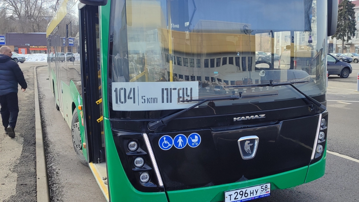 Новый автобус №104 запустят между Пензой и заречным с 23 марта