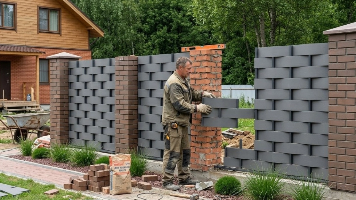 Профлист пережиток прошлого: шахматный забор — новый тренд для дачи и дома шагает по России в 2026 году