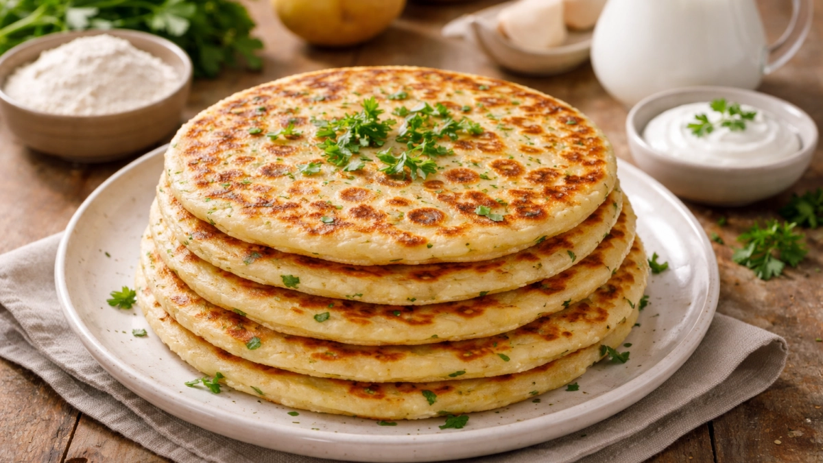 Всего 1 стакан воды и мука — и на столе большая гора вкуснейших лепешек: экономно, сытно и очень вкусно