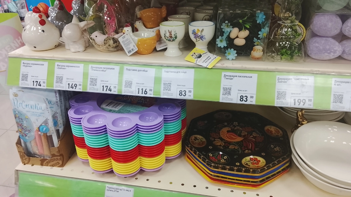 Нашла в дешевом Фикс Прайсе идеальную фарфоровую подставку под яйца на Пасху: не ожидала такого качества - все измерила и делюсь
