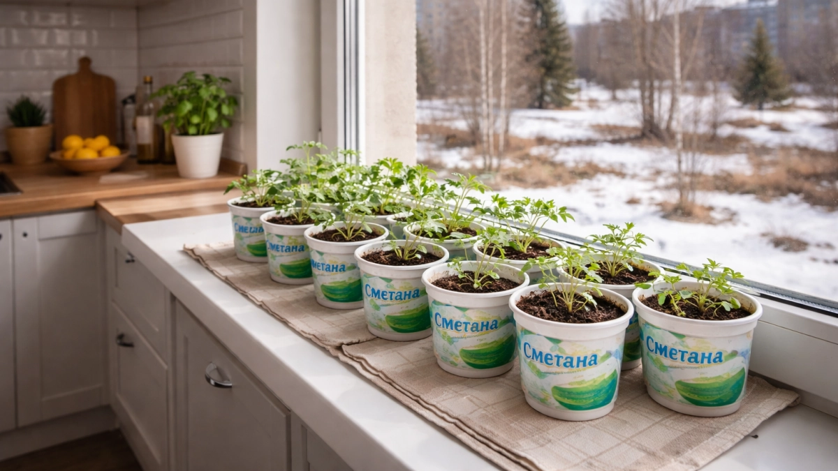 Всю зиму собираю пластиковые контейнеры из под сметаны одного объёма: вот зачем они нужны на огороде — запомните раз и навсегда