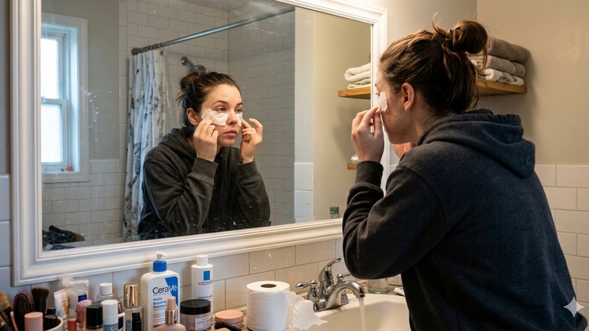 Зачем клеить туалетную бумагу под глаза: странная, но эффективная процедура для сияния кожи