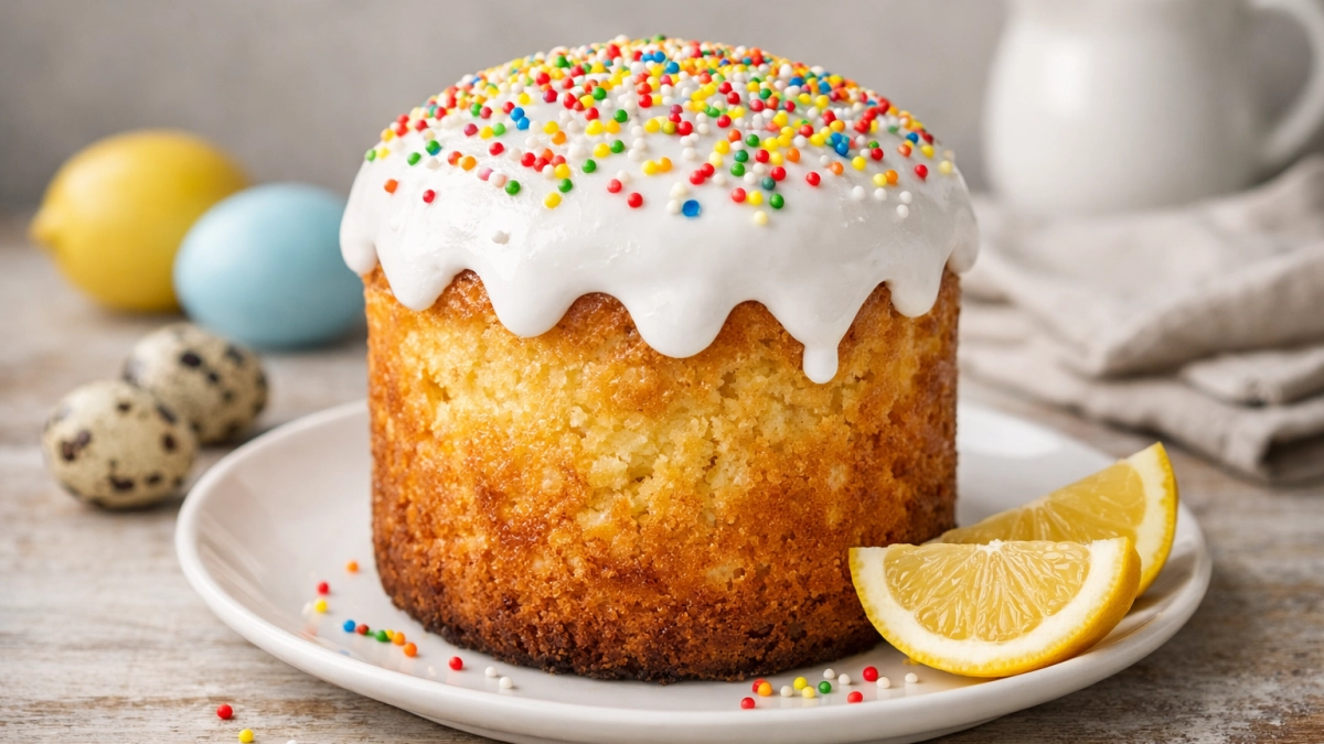 Никаких дрожжей и расстойки: пеку "Лимонный" пасхальный кулич за 1 час с выпечкой — нежный, влажный и не крошится