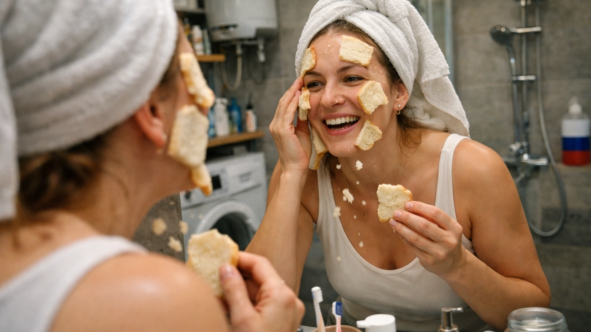 Зачем модницы кладут хлеб на лицо: необычная, но эффективная процедура для красоты кожи