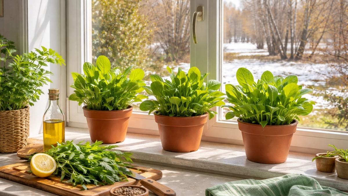 Как я легко выращиваю пышный щавель в квартире на подоконнике — ароматный, свежий и всегда под рукой для салатов 