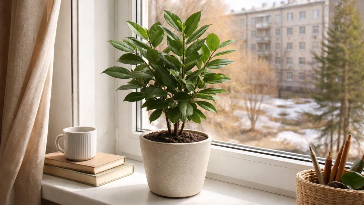 Выращиваю лавровый лист на подоконнике в квартире: пышная зелень прекрасно чистит воздух - и ароматная приправа всегда под рукой