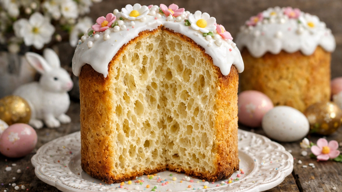 Кулич "Кружевная баба": невесомый мякиш, как кружево - простой рецепт из книги П. П. Игнатьевой-Александровой 1909 года