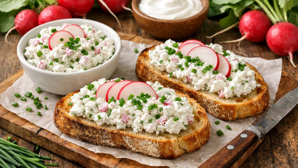 Ложка творога, 3 редиски - и вкусная творожная “намазка” на столе: от полезного перекуса за уши не оттянешь