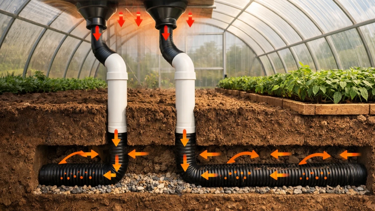 Солнечная печь для теплицы: обманул весну и собрал урожай на месяц раньше соседей - нужны только солнце, смекалка и пара хитрых труб