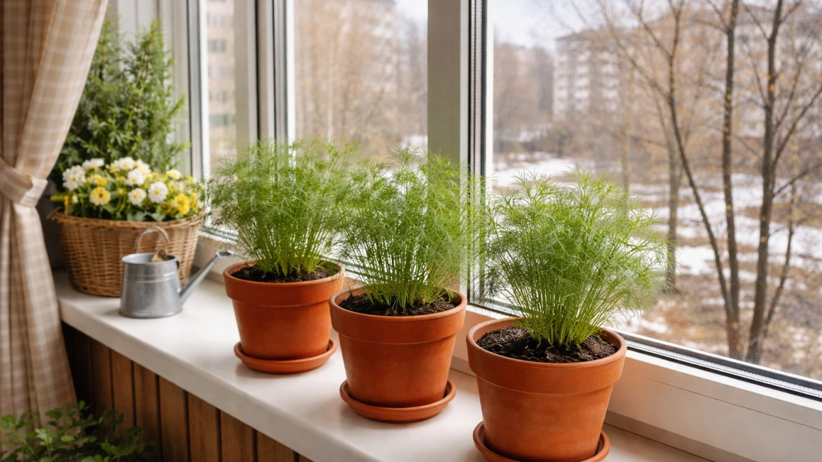 Сею укроп дома и срезаю каждую неделю: простой способ получить густую зелень без огорода