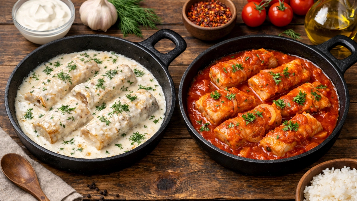 Два шикарных рецепта минтая без заморочек: сочный в сметане и пряный в томате - кто пробует в восторге от этой вкусноты