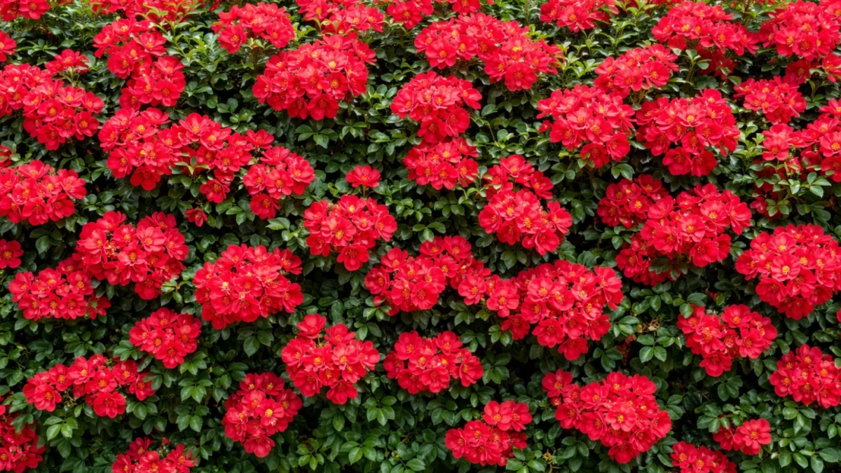 Ярко-алая лавина у забора: этот куст-рекордсмен цветет 150 дней в году - заменит сотню гладиолусов и сбережет нервы