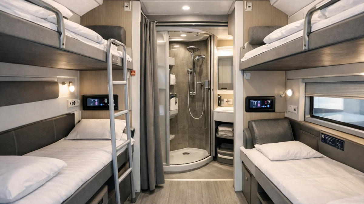 Привычный плацкарт уходит в прошлое - РЖД представили вагоны нового поколения: с душевой, сенсорным управлением и двухметровыми полками