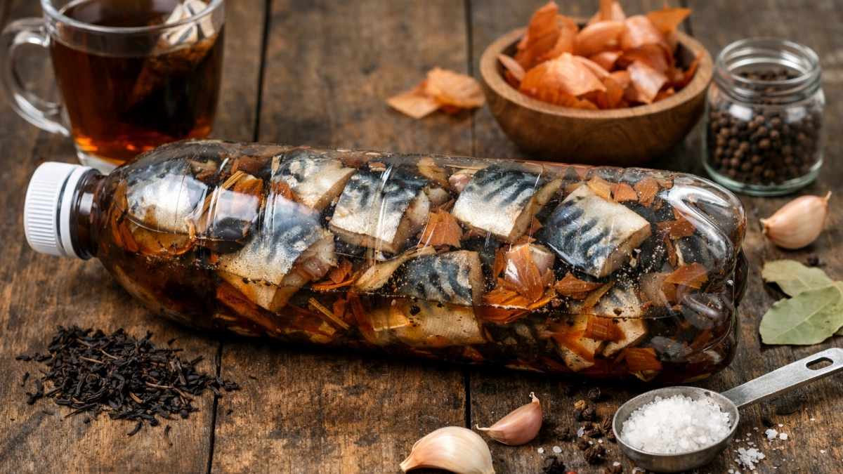 "Скумбрия в бутылке" снова в трендах: гениальный советский рецепт готовит весь интернет