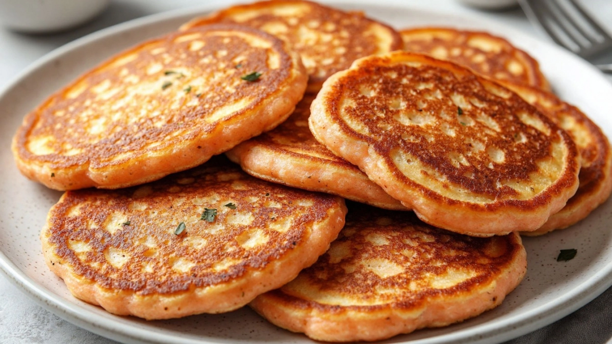 Всего банка рыбы и кефир – и завтрак на всю семью на столе: румяные, пышные оладьи, которые заменят любую колбасу к чаю