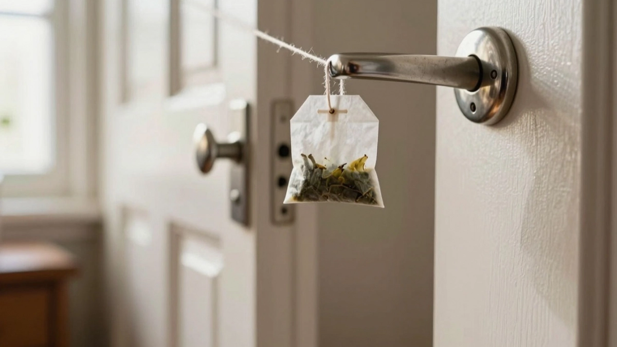 Привяжите чайный пакетик к дверной ручке — избавитесь от надоевшей проблемы в доме: полезный лайфхак