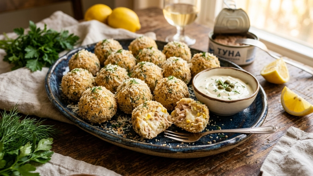 Смешала тунец из банки с сыром и яйцом — на ужин подаю рыбные рафаэлки: нежнее котлет, сочнее фрикаделек