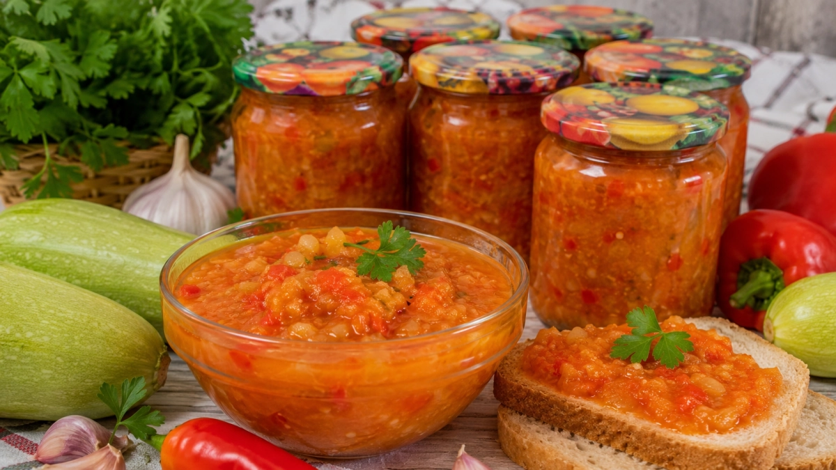 Аджика-огонек из кабачков на зиму: пальчики оближешь, какая вкуснота - всего за час делаю вкусную заготовку сразу на всю зиму