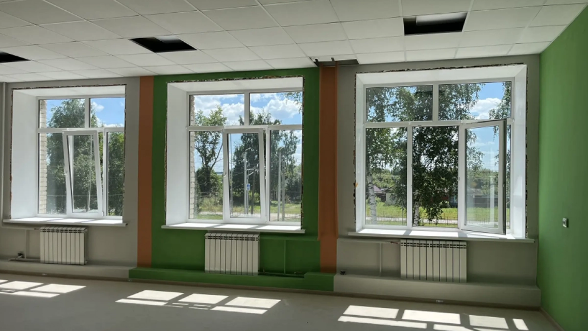 В Пензенской области капремонт школы в селе Голицино выполнен на 80 процентов