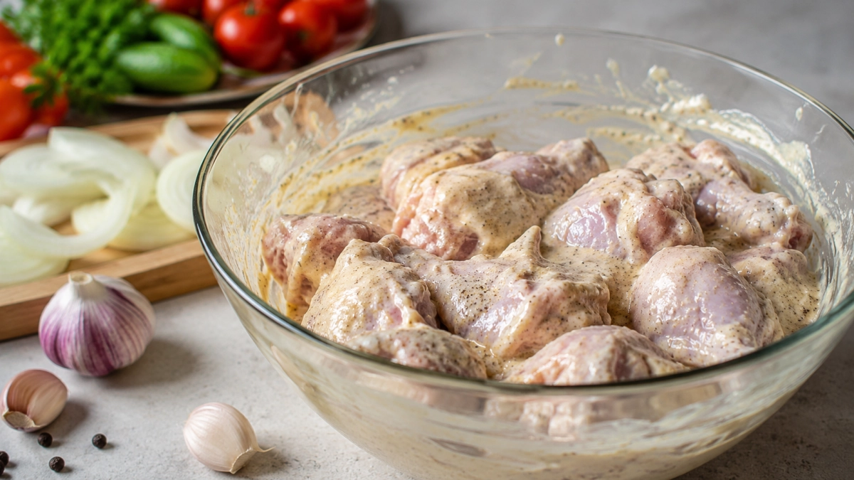 Этот майонезный маринад спасет даже резиновую курицу из «Светофора»: шашлык получится сочным